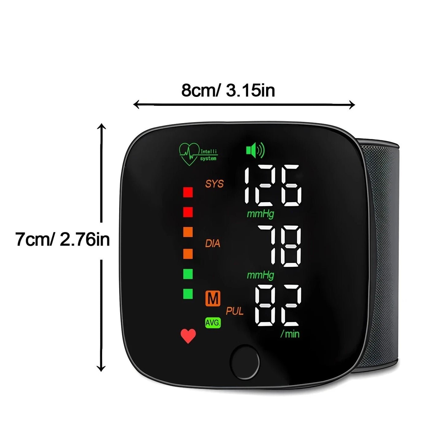 Smart Bracelet with LED Display – BP Monitoring – Touchscreen Wristband