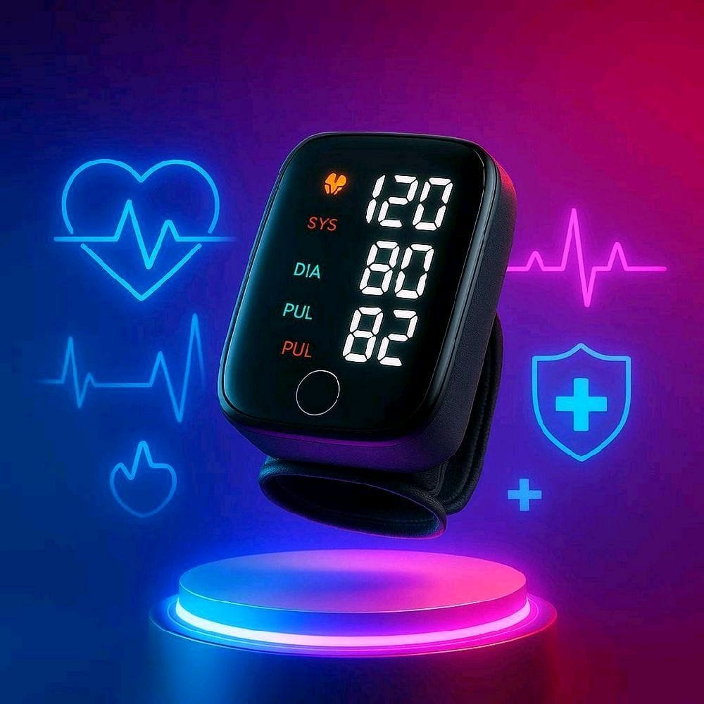 Smart Bracelet with LED Display – BP Monitoring – Touchscreen Wristband