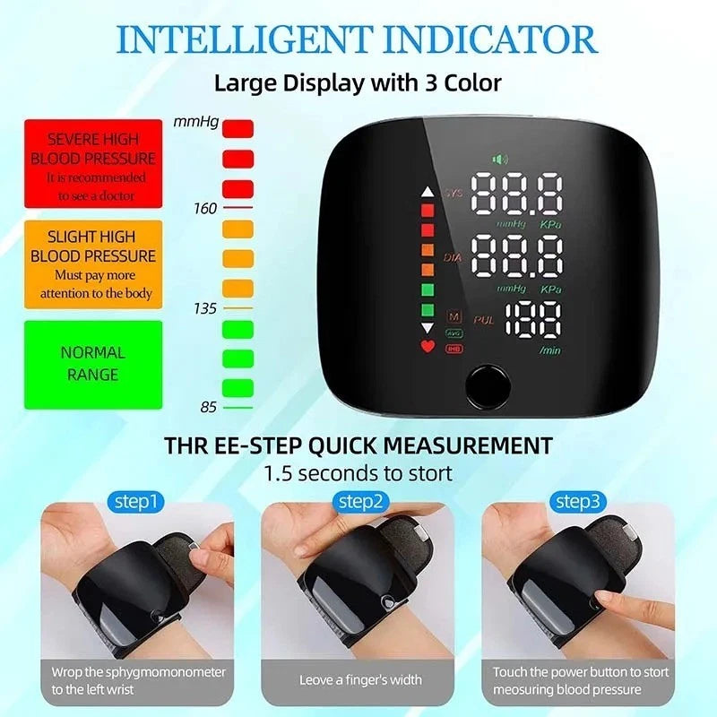 Smart Bracelet with LED Display – BP Monitoring – Touchscreen Wristband